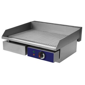 Elektro-Grillplatte, Tischmodell, 1 Zone, gerillt