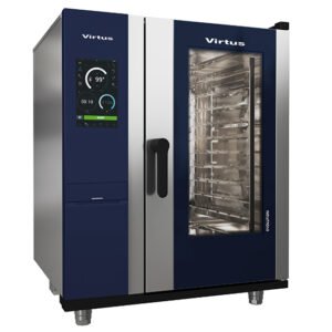 Gas-Kombidämpfer mit Boiler und automatischem Reinigungssystem, 10x GN 1/1