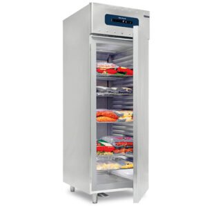 Kühlschrank 700 Liter aus Edelstahl für Fisch mit statischer Kühlung, 0°/+5°C