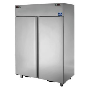 Kühlschrank 600+600 Liter aus Edelstahl mit 2 Temperaturbereichen, 0°/+10°C -18°/-22°C DOMSYSTEM