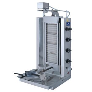 Gas-Dönergrill mit 4 Heizzonen, Motor oben, 70 kg