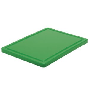 Schneidebrett grün für Gemüse mit Saftrille, 500x300 mm