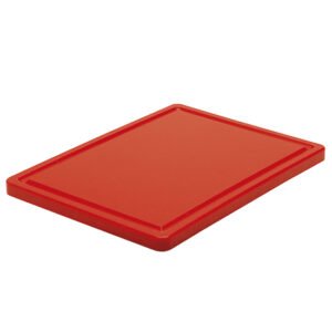 Schneidebrett rot für Fleisch, 530x325 mm