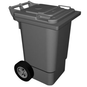 Abfalleimer auf Rädern, 60 Liter