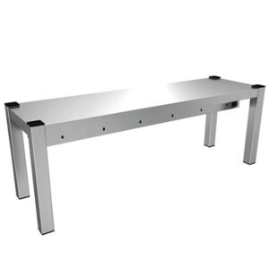Ausgabeaufsatz, Aufsatz 1-etagig, seitlich offen, 1200x300 mm