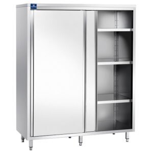 Hochschrank mit Schiebetüren und 3 Borde, 1000x600 mm