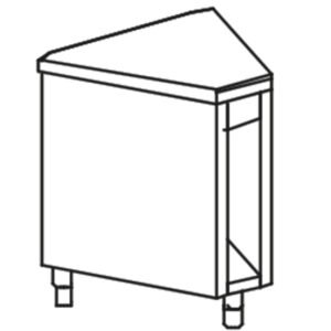 Aussen-Eckelement 45°, 875x700 mm