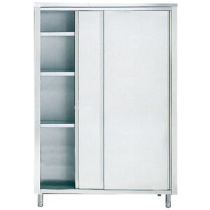 Hochschrank mit Schiebetüren und 3 Borde, 1700x600 mm