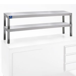 Ausgabeaufsatz, Aufsatz 2- etagig, seitlich offen, 1000x350 mm