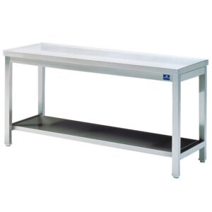 Arbeitstisch mit Zwischenboden und ohne Aufkantung, 700x700 mm