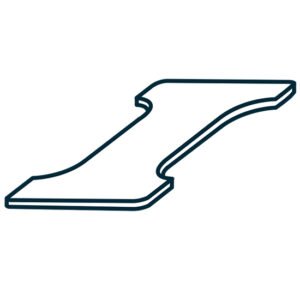 Einlage für quadratische Elektroplatten