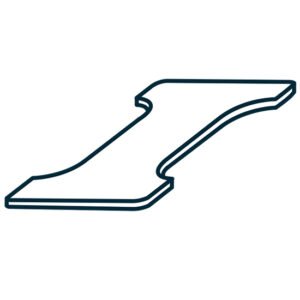 Einlage für quadratische Elektroplatten