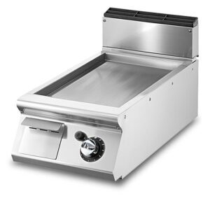 Gas-Grillplatte, Tischmodell, glatte verchromte Platte