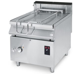 Elektro-Kippbratpfanne, Kapazität 60 Liter, Edelstahl-Becken, motorisiert