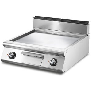 Elektro-Grillplatte, Tischmodell, glatte Platte