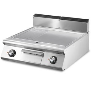 Elektro-Grillplatte, Tischmodell, 1/3 gerillt und 2/3 glatt, TERMA PLUS