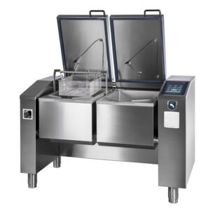 Elektro-Multifunktionsgerät 2x 49 Liter (2x GN 1/1) mit automatischer Kippfunktion