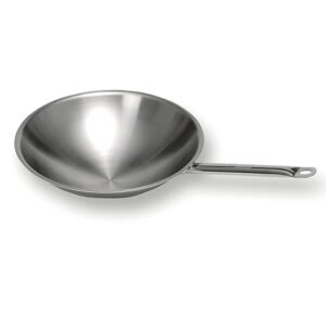 Wokpfanne aus Edelstahl für Induktionswok Ø 390 mm