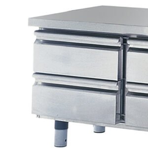 Schubladenkit 2x 1/2 für Kühlunterbauten, H=100 mm