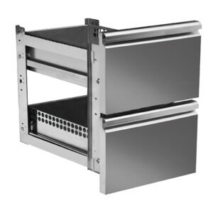 Schubladenkit 2x 1/2 für Pizzatische mit Tiefe 800 mm