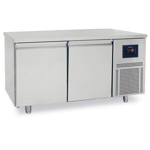 Bäckereitiefkühltisch 2-türig 600x400 mm, Edelstahlarbeitsplatte, -10°/-22°C - WiFi
